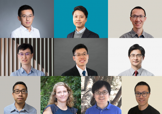 (upper row from left) Dr Ran Lishan, Dr Chow Chi Yung Philip, Dr Wu Chenshu
(middle row from left) Dr Huang Yuanhua, Dr Wan Yuk Fai Eric, Dr Wang Weiping, 
(bottom row from left) Dr Hui Chun Yin, Dr Celia Marei Schunter, Dr Wang Chenjie, Dr Yang Yi